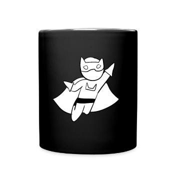 superhero hero evil villain opponent - Full Colour Mug - black - Front
