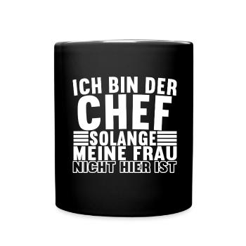 Abteilungsleiter Chef - Tasse einfarbig - Schwarz - Vorne