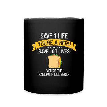 Food Makers Grill BBQ Sandwich Grill Maître - Mug uni - noir - Devant