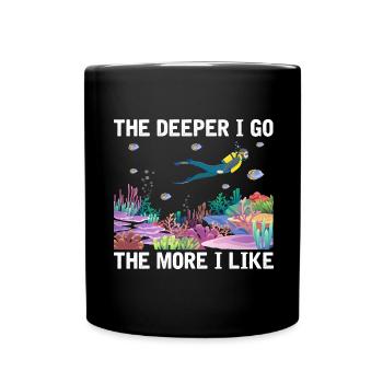 Diving Adventure Divers Sea Ocean - Full Colour Mug - black - Front