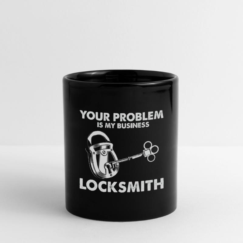 No key no problem lock service design Full Colour Mug