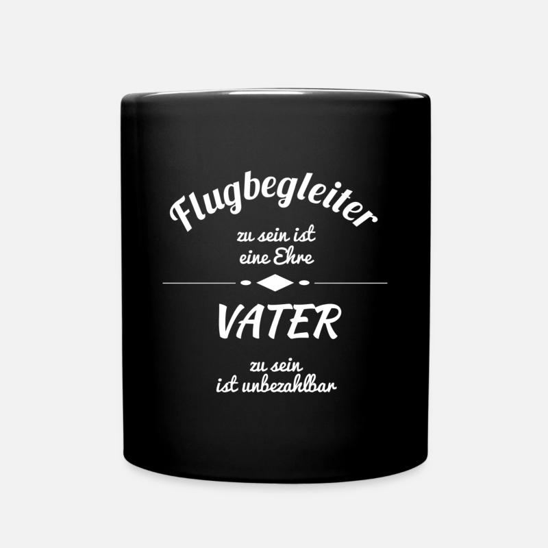 Flugbegleiter - Tasse einfarbig - Schwarz