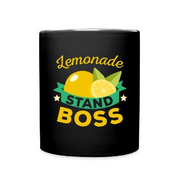Lemonade Stand Boss Lemon Lover Fruit Drink - Full Colour Mug - black - Front