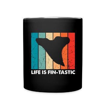 Fossil Archäologie Design Fossilien Fossiljäger - Tasse einfarbig - Schwarz - Vorne