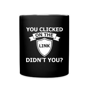 Cyber Security Design for IT Security and Hackers - Full Colour Mug - black - Front