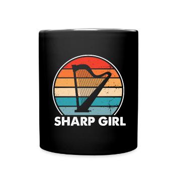 Conception de harpe pour harpiste et joueur de harpe - Mug uni - noir - Devant