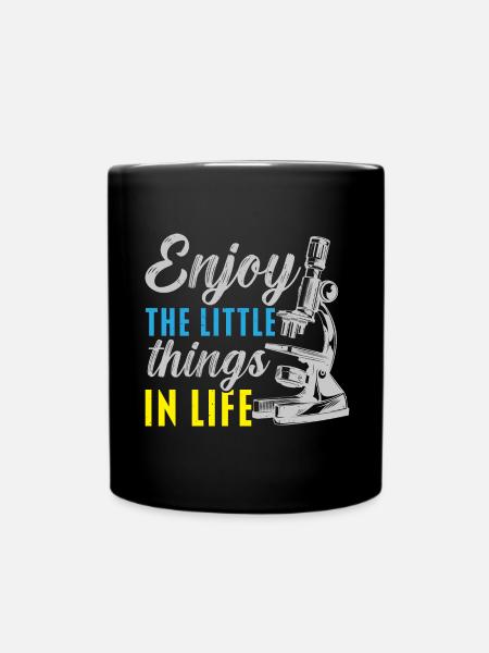 Profitez des petites choses dans la vie biologiste - Mug uni - noir