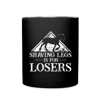 Cydesdale Rider and Draft Horse Designs - Full Colour Mug - black - Front