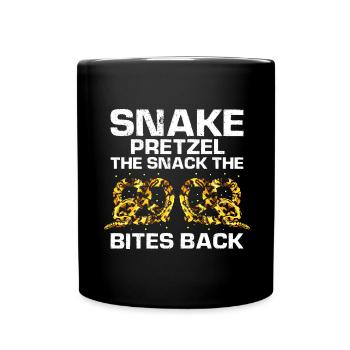 King python design pour les amateurs de serpents - Mug uni - noir - Devant