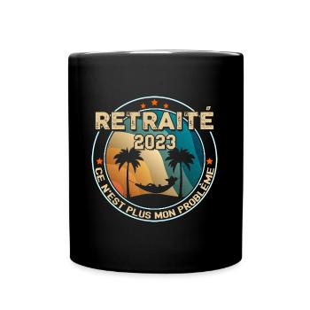 Retraité Homme 2023 - Mug uni - noir - Devant