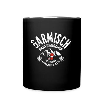 Garmisch Partenkirchen - Tasse einfarbig - Schwarz - Vorne