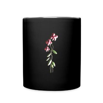 shiny flowers flower symbol plant - Full Colour Mug - black - Front