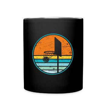 Basketball Hoop Coach Basketball Player - Full Colour Mug - black - Front