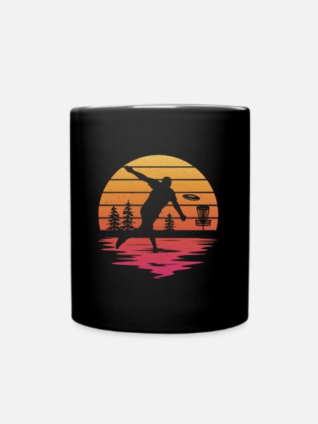 Disc Golf Discgolfer Design Discgolf - Tasse einfarbig - Schwarz