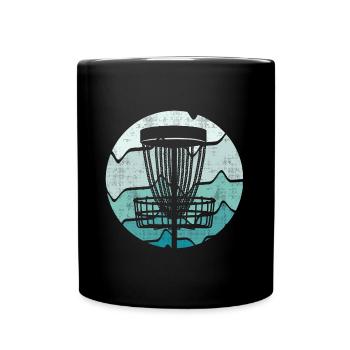Discgolf Design Discgolfer Sport Disc Golf - Tasse einfarbig - Schwarz - Vorne