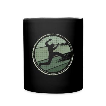 Parkour Vintage Design Freerunner Freerunning - Tasse einfarbig - Schwarz - Vorne