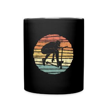 Scooter Tricks E-Roller Vintage Stunt Scooter - Tasse einfarbig - Schwarz - Vorne
