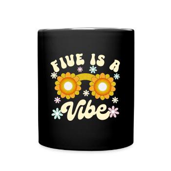 Né En 2019 5 Ans Anniversaire Enfant Fille Garçon - Mug uni - noir - Devant