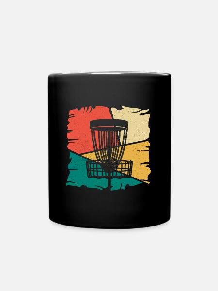Disc Golf Spieler Discgolfer Vintage Discgolf - Tasse einfarbig - Schwarz