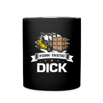 Gabelstaplerfahrer und Lagerhaus Gabestaplerfahrer - Tasse einfarbig - Schwarz - Vorne