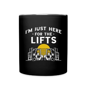 Magasiniers et magasiniers pour chariots élévateurs - Mug uni - noir - Devant