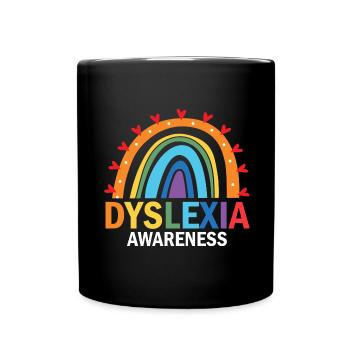 Dyslexia Teacher for Legathenia Therapists - Full Colour Mug - black - Front