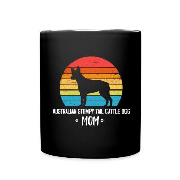 Australian Stumpy Tail Cattle Dog - Tasse einfarbig - Schwarz - Vorne