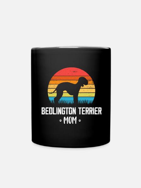Bedlington Terrier - Tasse einfarbig - Schwarz