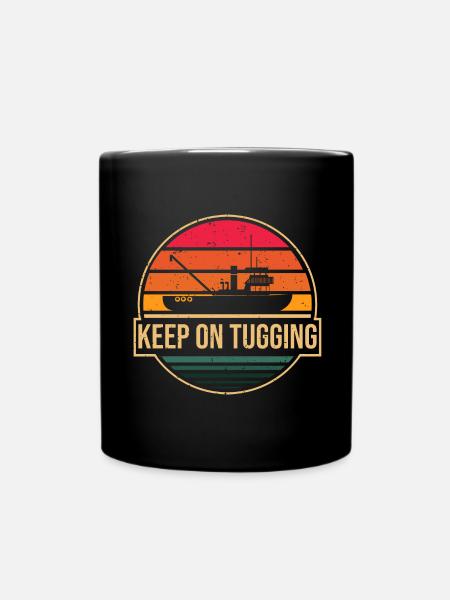 Schlepper Schleppboot Tug Life - Tasse einfarbig - Schwarz