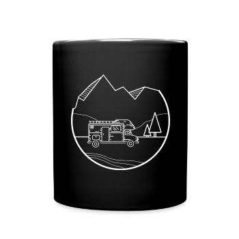 Campings - (6) - Mug uni - noir - Devant