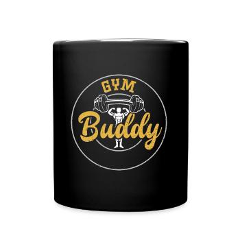 Gym Buddy - Gym - Full Colour Mug - black - Front