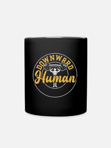 Downward Human - Gym - Mug uni - noir