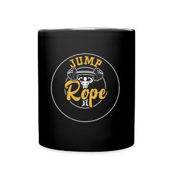 Corde à sauter - Salle de gym - Mug uni - noir - Devant
