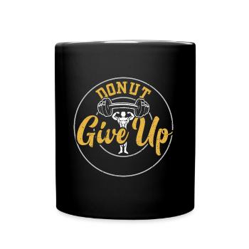 Donut Give Up - Gym - Full Colour Mug - black - Front