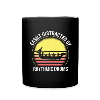 Dragon Boat Race Festival for Chinese Boat Races - Full Colour Mug - black - Front