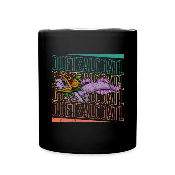 Quetzalcoatl Axolotl Mexico Aztecs Deity - Full Colour Mug - black - Front