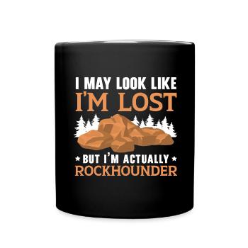 On dirait que je suis perdu, mais je suis - Mug uni - noir - Devant