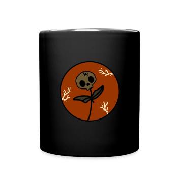 Skull Flower - Full Colour Mug - black - Front
