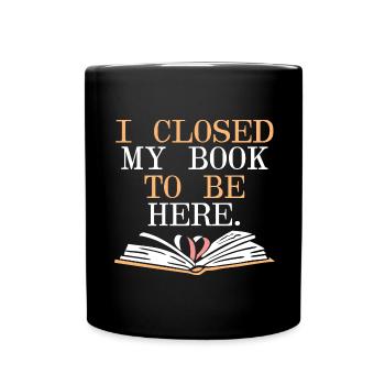 Reading Team Reading Teacher ook Reading - Full Colour Mug - black - Front
