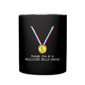 T-shirt Médaille d'or de la meilleure belle-gosse - Mug uni - noir - Devant