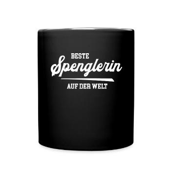 Beste Spenglerin Meisterin Dachdeckerin Spenglerei - Tasse einfarbig - Schwarz - Vorne