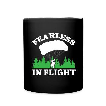 Fallschirmjäger Fallschirmspringen Fallschirmsprin - Tasse einfarbig - Schwarz - Vorne