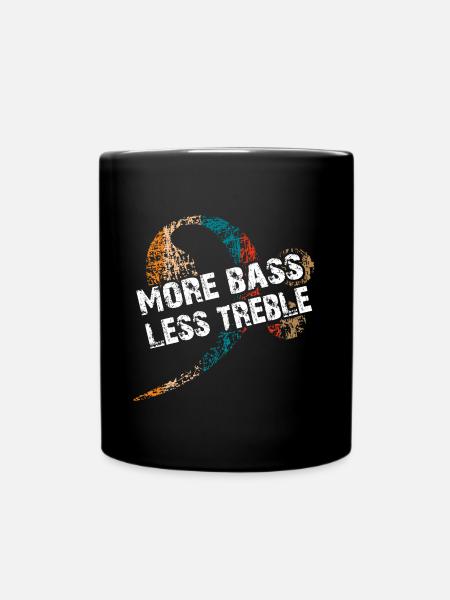 Plus Bass Please Clé de fa pour bassistes - Mug uni - noir