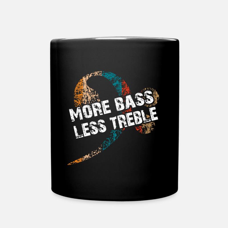 Plus Bass Please Clé de fa pour bassistes - Mug uni - noir