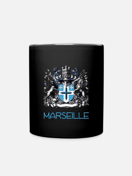 Marseille - Tasse einfarbig - Schwarz