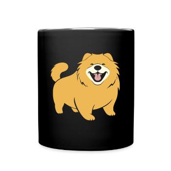 Chow Chow Dog - Full Colour Mug - black - Front
