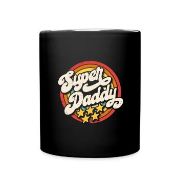 Super Daddy pour le meilleur cadeau de fête des pères de papa - Mug uni - noir - Devant