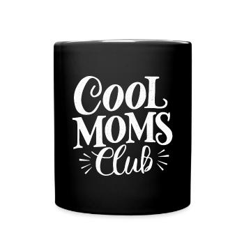 Cool Moms Club: Muttertag Beste Mama Baby - Tasse einfarbig - Schwarz - Vorne