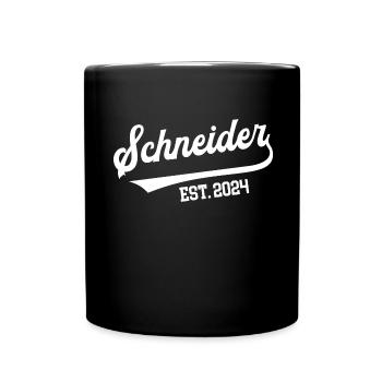 Schneider 2024 Ausbildung Prüfung Lehre Azubi - Tasse einfarbig - Schwarz - Vorne