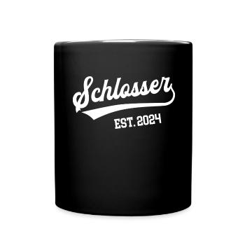 Schlosser 2024 Ausbildung Prüfung Lehre Azubi - Tasse einfarbig - Schwarz - Vorne
